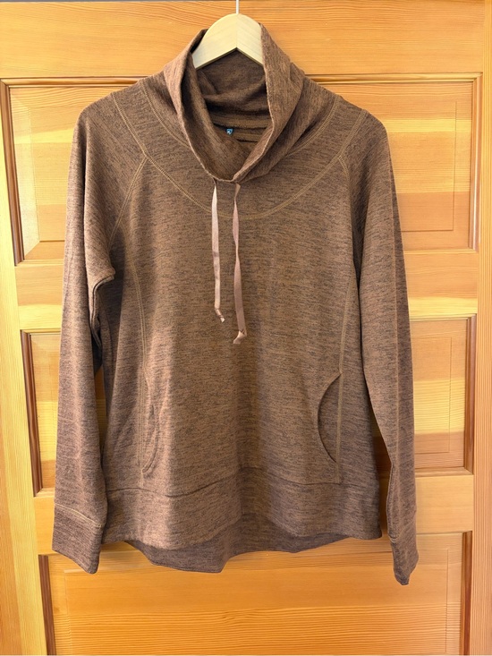 Kuhl Tops - Kuhl Brown Heathered Cowl-Neck Tunic